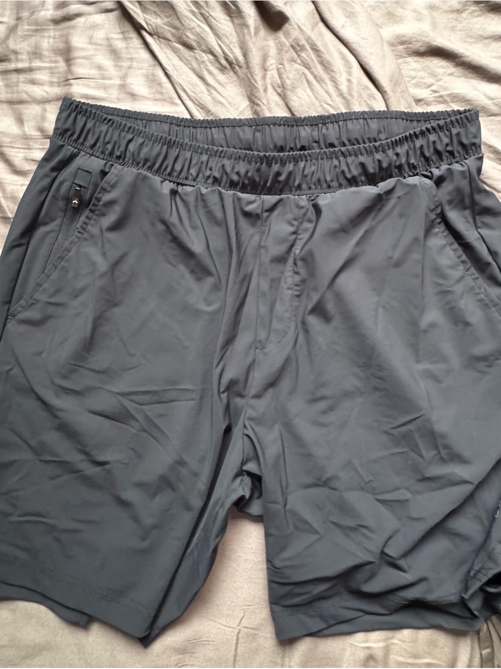 Spyder Athletic Dri-Fit Shorts • Charcoal Gray